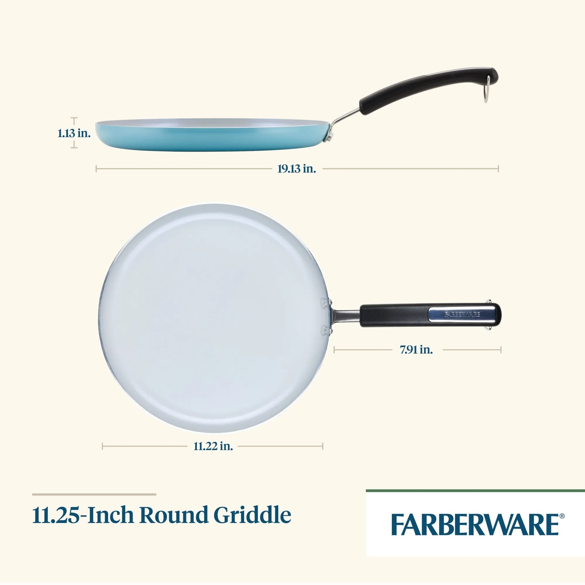 11.25-Inch Recycled Aluminum Ceramic Nonstick Griddle