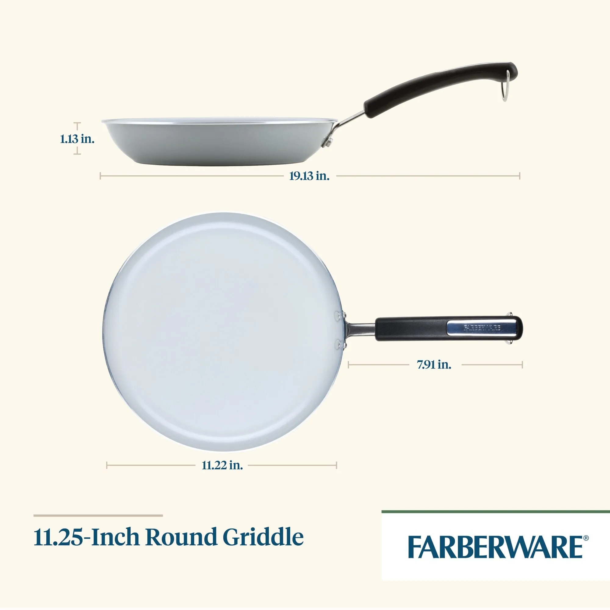 11.25-Inch Recycled Aluminum Ceramic Nonstick Griddle