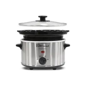1.5 Qt or 2 Qt Elite Gourmet Oval Slow Cooker On Sale