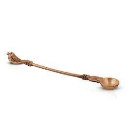 Achmani Spoon - 9.5 Inches | Nagam Handle Uddharani/ Brass Pooja Spoon for Home/ 120 Gms Approx