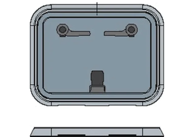Bainbridge Marine Storm Hatch - Size 60 Flanged