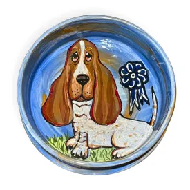 Basset Hound Trophy Presentation Bowl