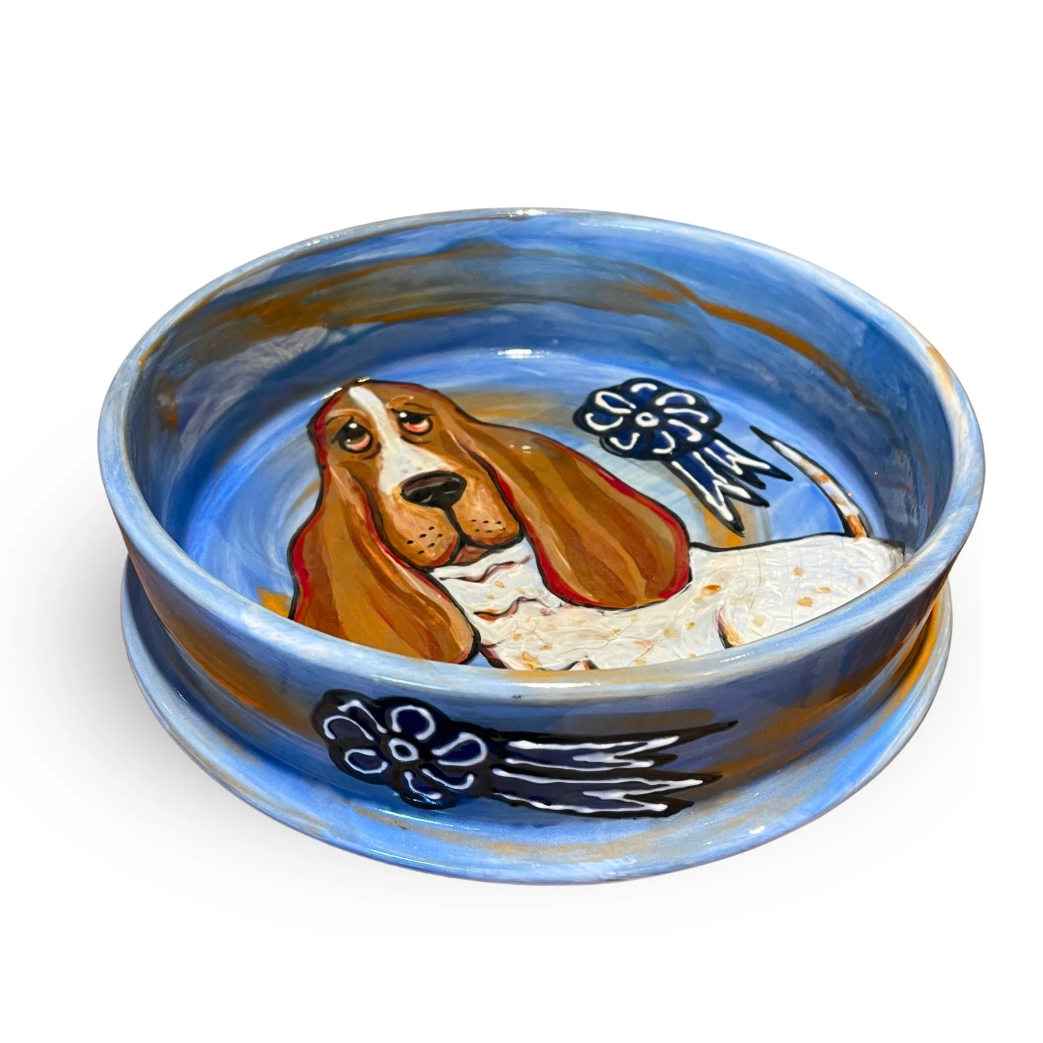 Basset Hound Trophy Presentation Bowl