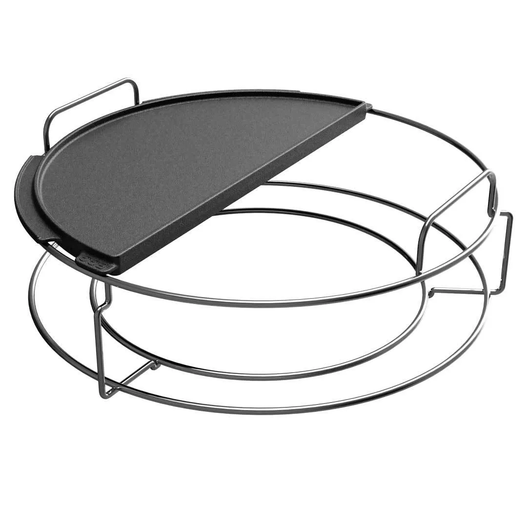 Big Green Egg  - Half Moon Cast Iron Plancha Griddle
