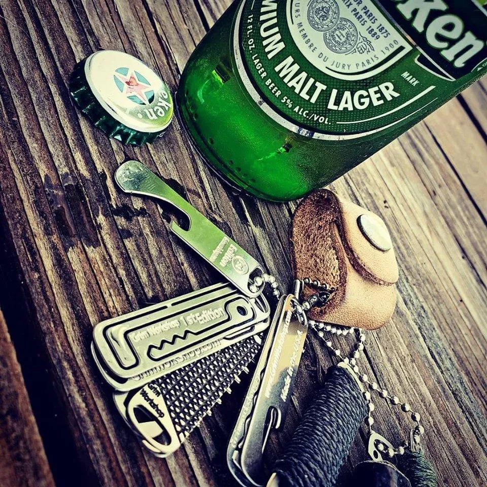 Bottle Opener Micro Tool: EDC Bottle Opener Keychain Tool