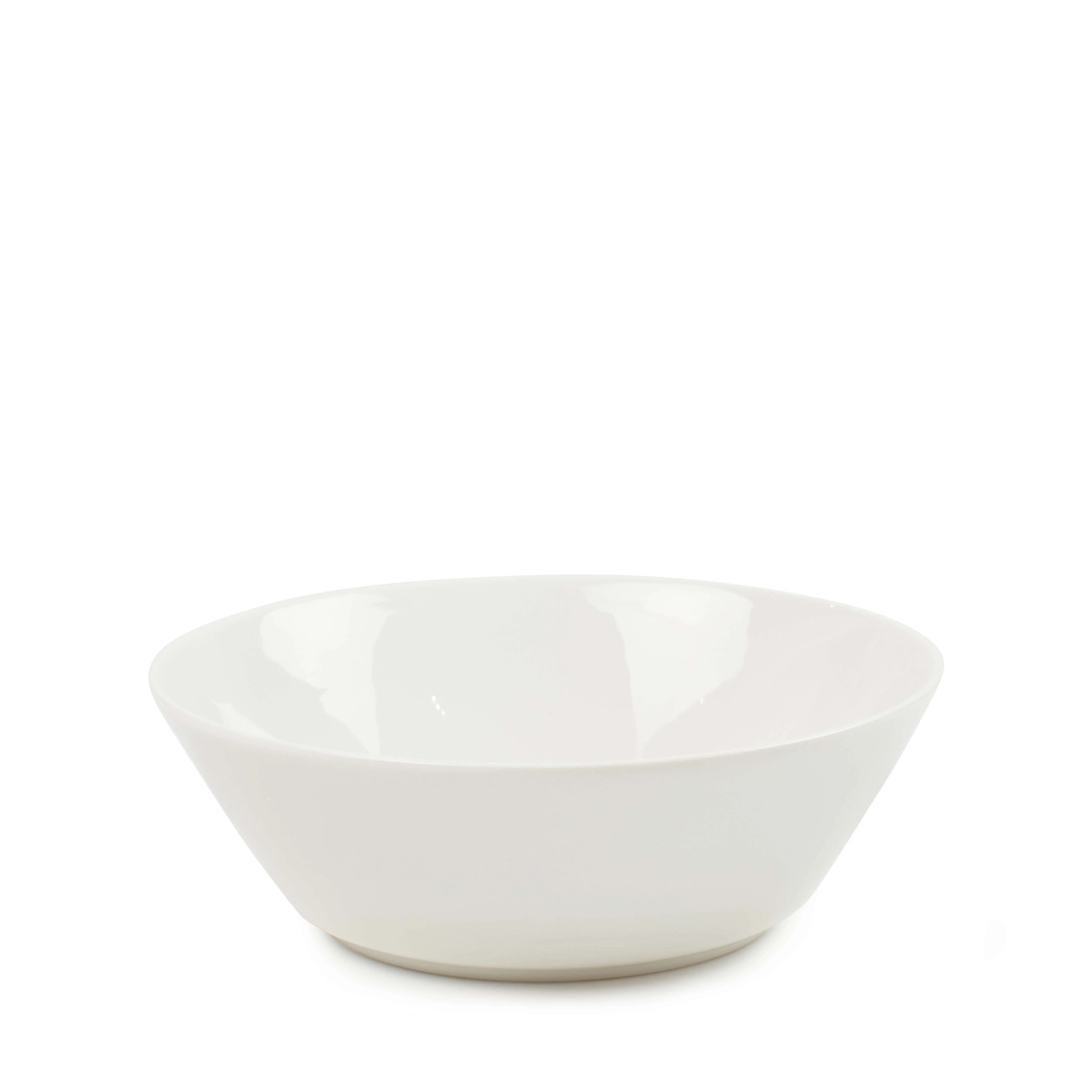 Set of 6 White Canteen Pasta Bowls - 18cm x 6cm Durable Tableware