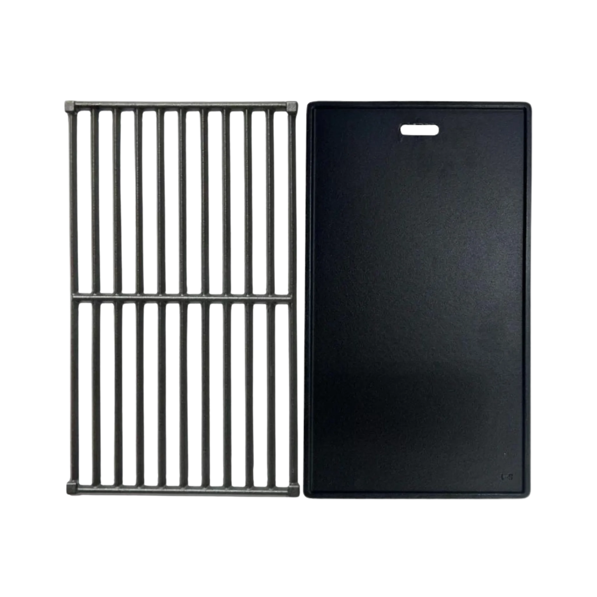 Cast Iron Grill and Reversible Griddle Set for Duo Dual Fuel