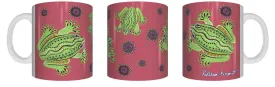Centralian Tree Frog - Aboriginal Design Ceramic Mug in Gift Box