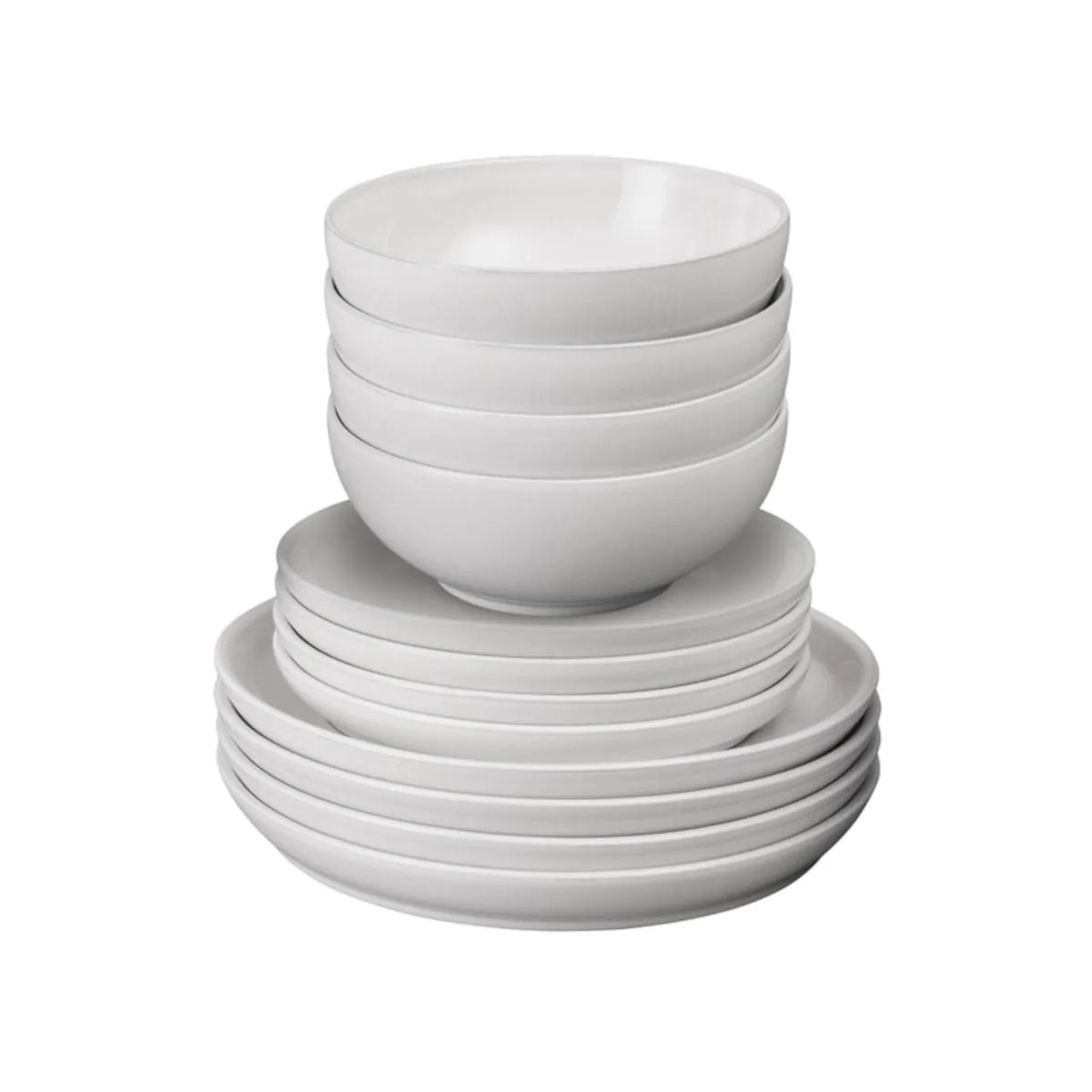 Denby Elements Dinner Set White 12 Piece