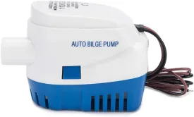 Dontmiss Automatic Submersible Small Boat Bilge Pump 12v 1100gph Auto with Float Switch bilge pump for boat(Outlet Diameter1 1/8") (1100GPH)