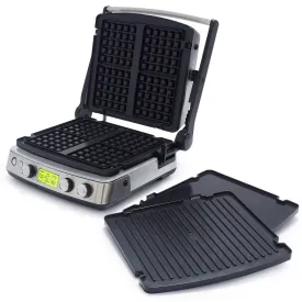 Elite Multi Grill, Griddle & Waffle Maker | Premiere Stainless Steel