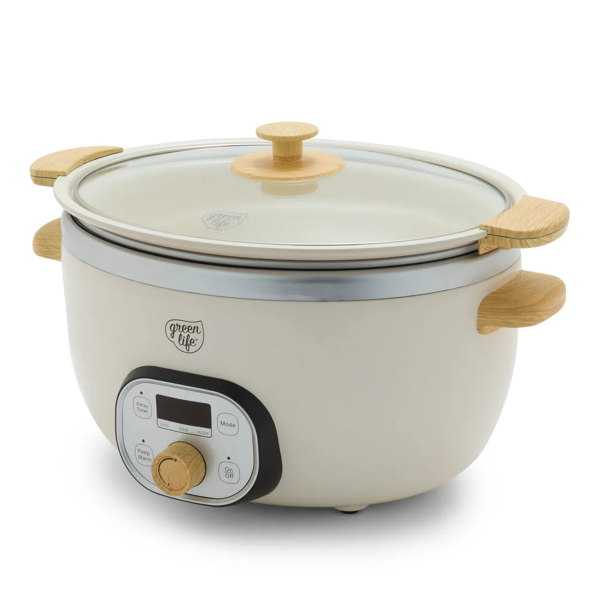 GreenLife Healthy Duo Slow Cooker | Cream