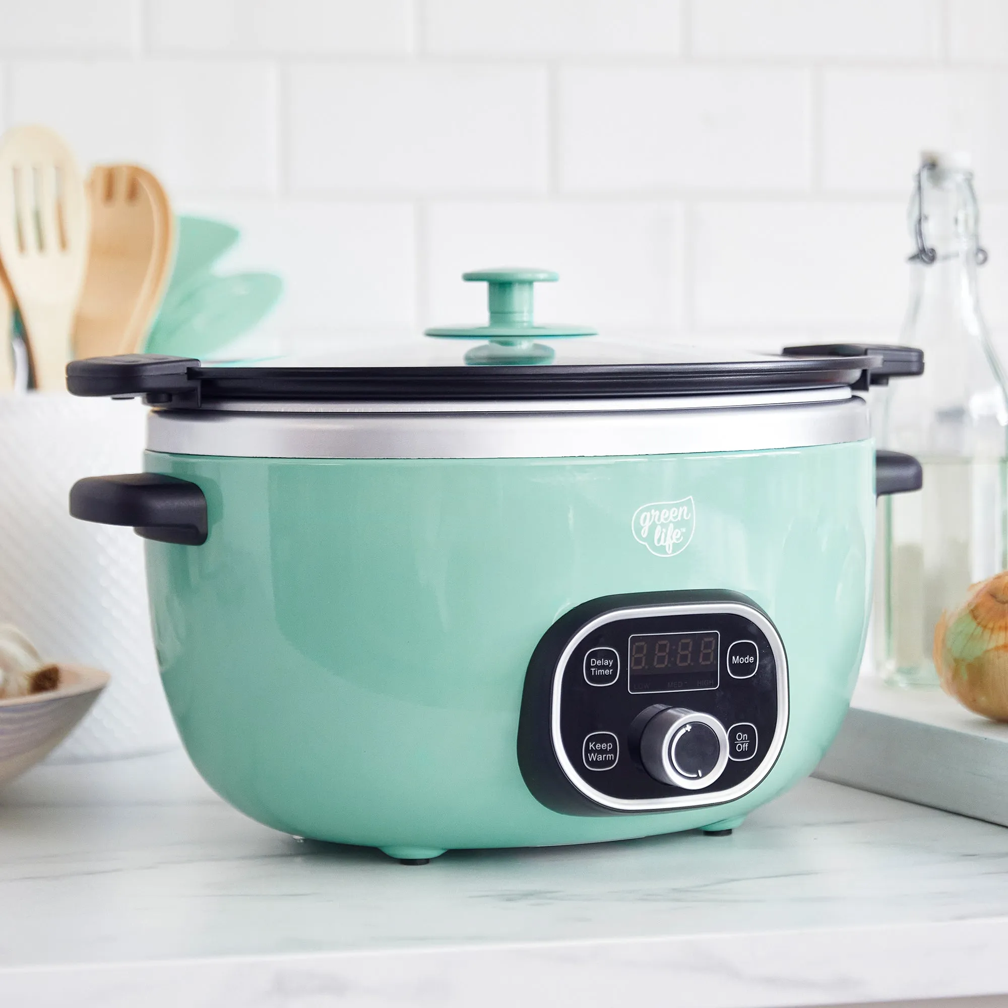 GreenLife Healthy Duo Slow Cooker | Turquoise
