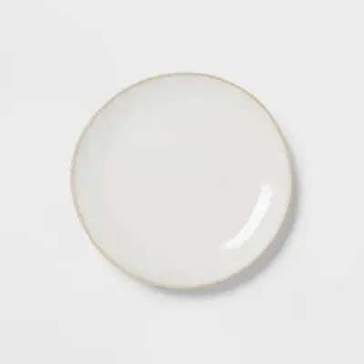 New - 12pc Stoneware Wethersfield Artisan Dinnerware Set White - Threshold