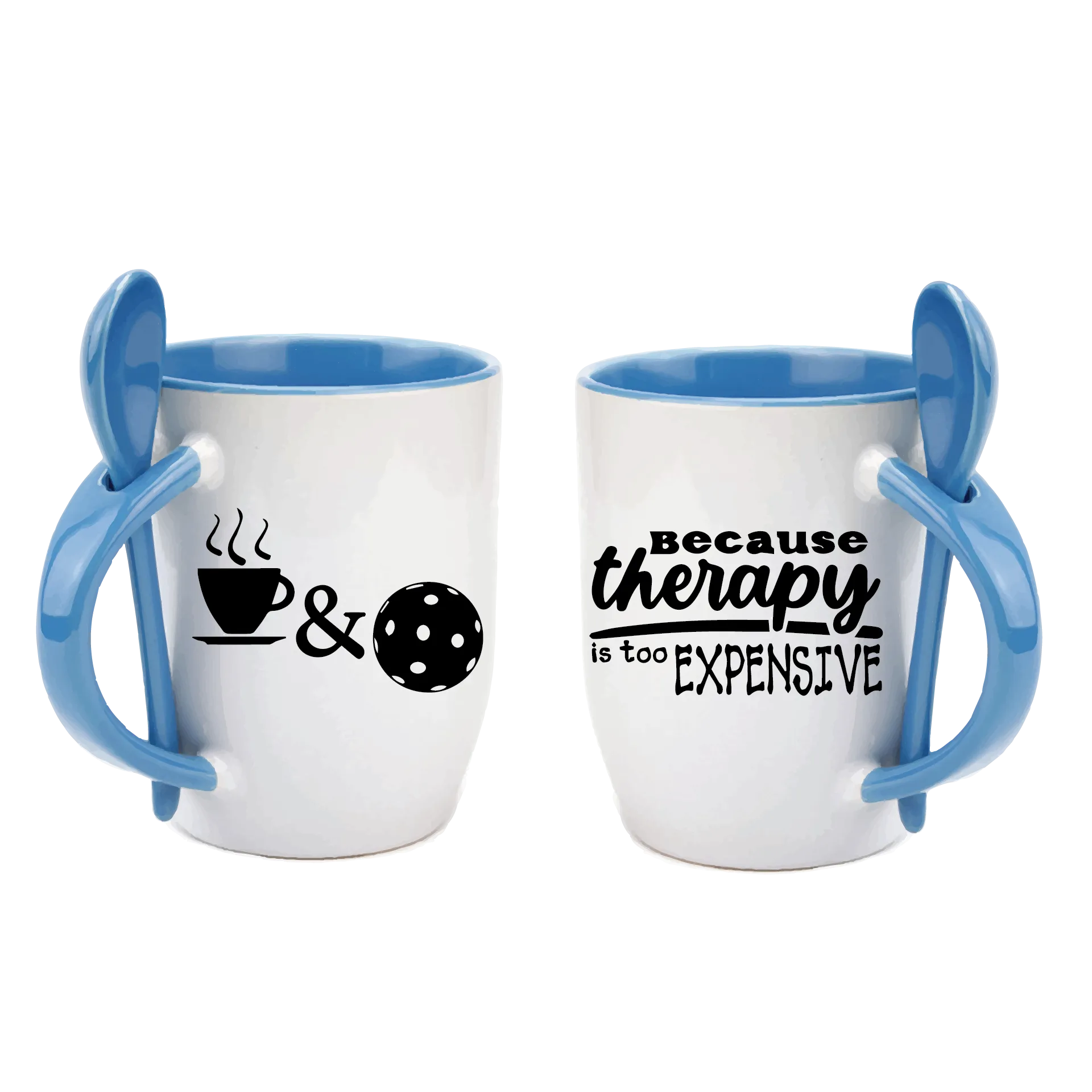 Pickleball Because Therapy Is Too Expensive | Pickleball Coffee Cup | Fun Pickleball Gifts