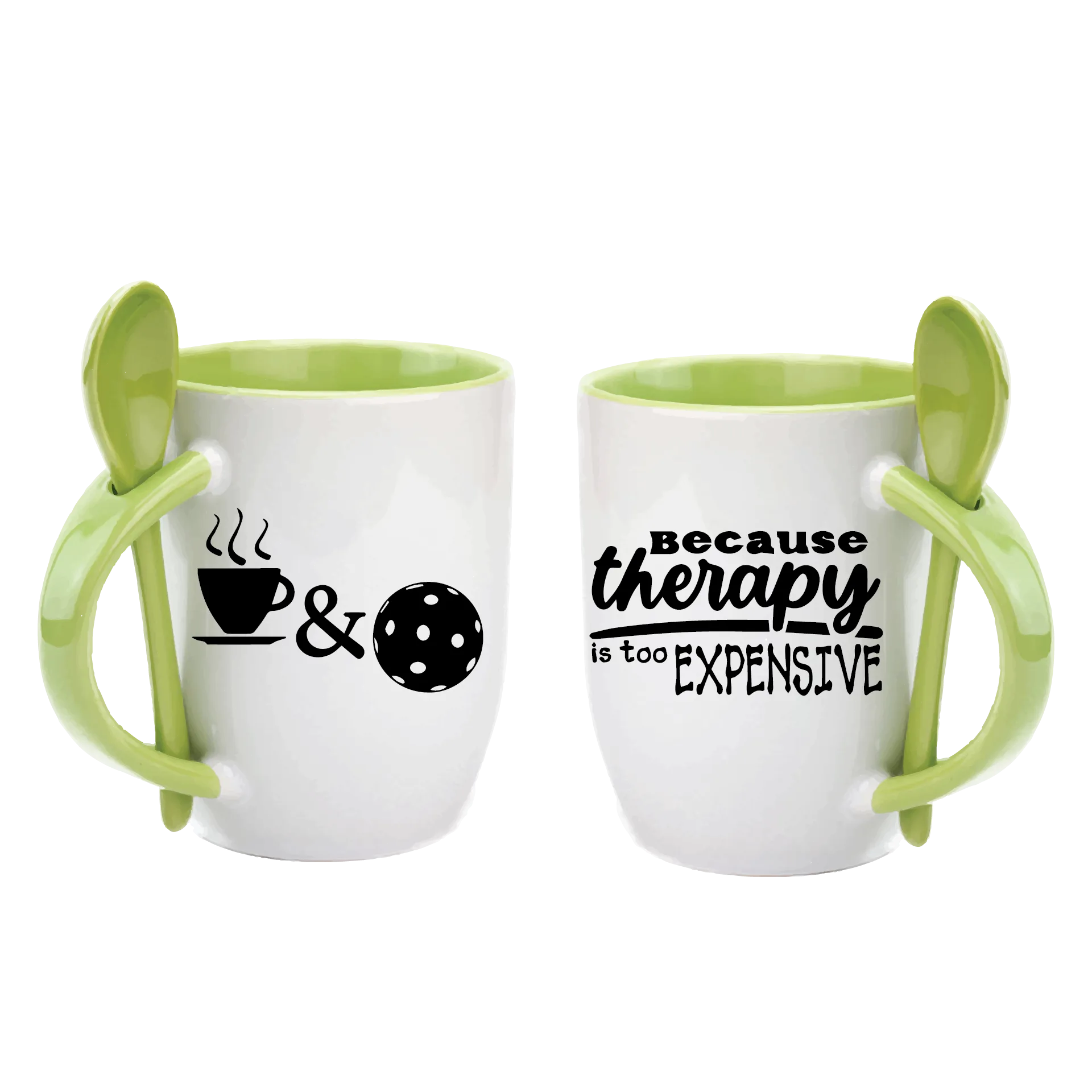 Pickleball Because Therapy Is Too Expensive | Pickleball Coffee Cup | Fun Pickleball Gifts