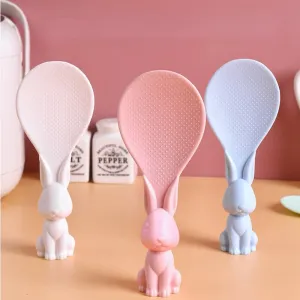 Rabbit Standing Non-Stick Rice Spoon (Pack of 3)