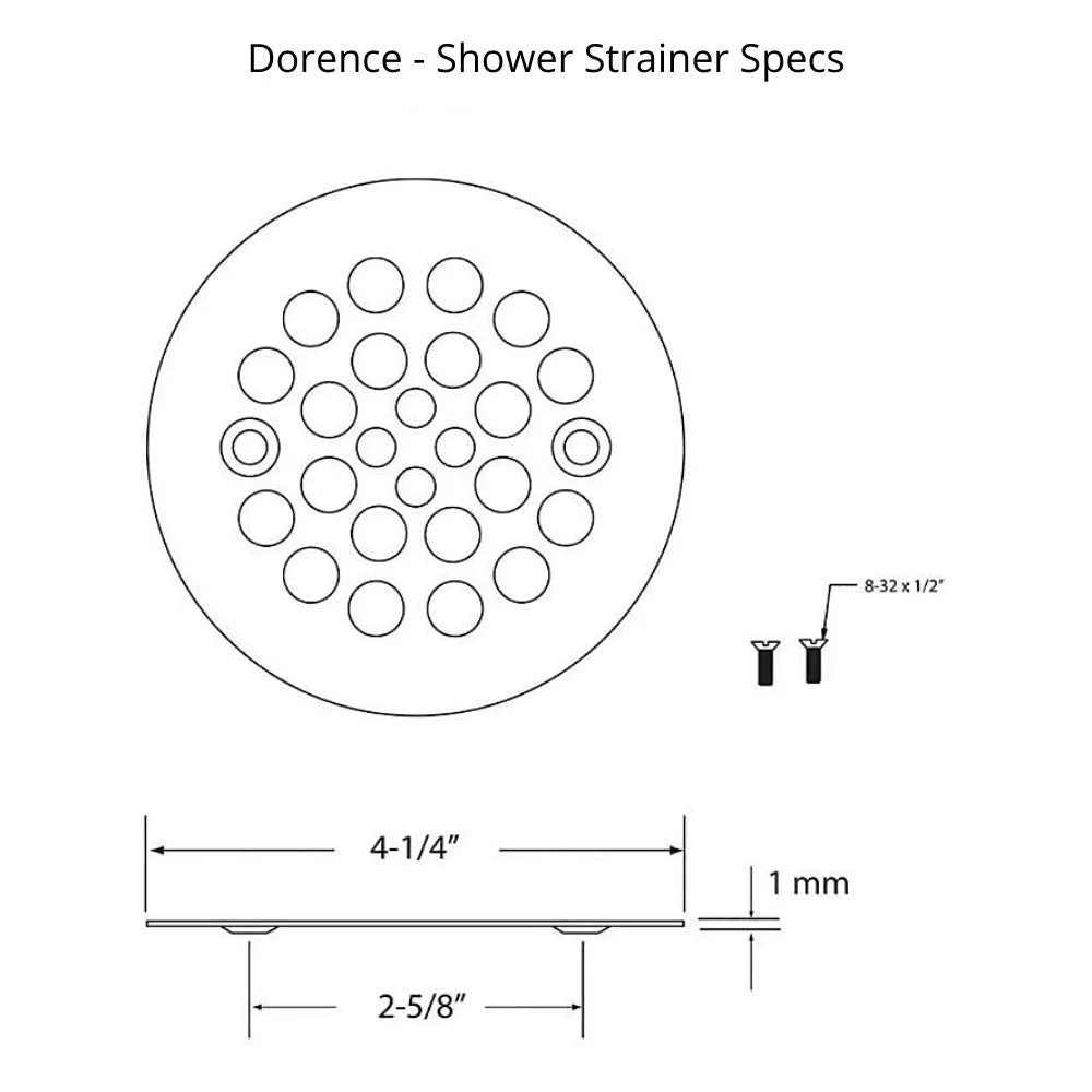 Shower Drain Cover, All Brass Construction, 4-1/4 inches outside diameter (Brushed Nickel