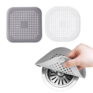 Sink Floor Drain Strainer Silicone Pad Shower Drain Filter Hair Catcher