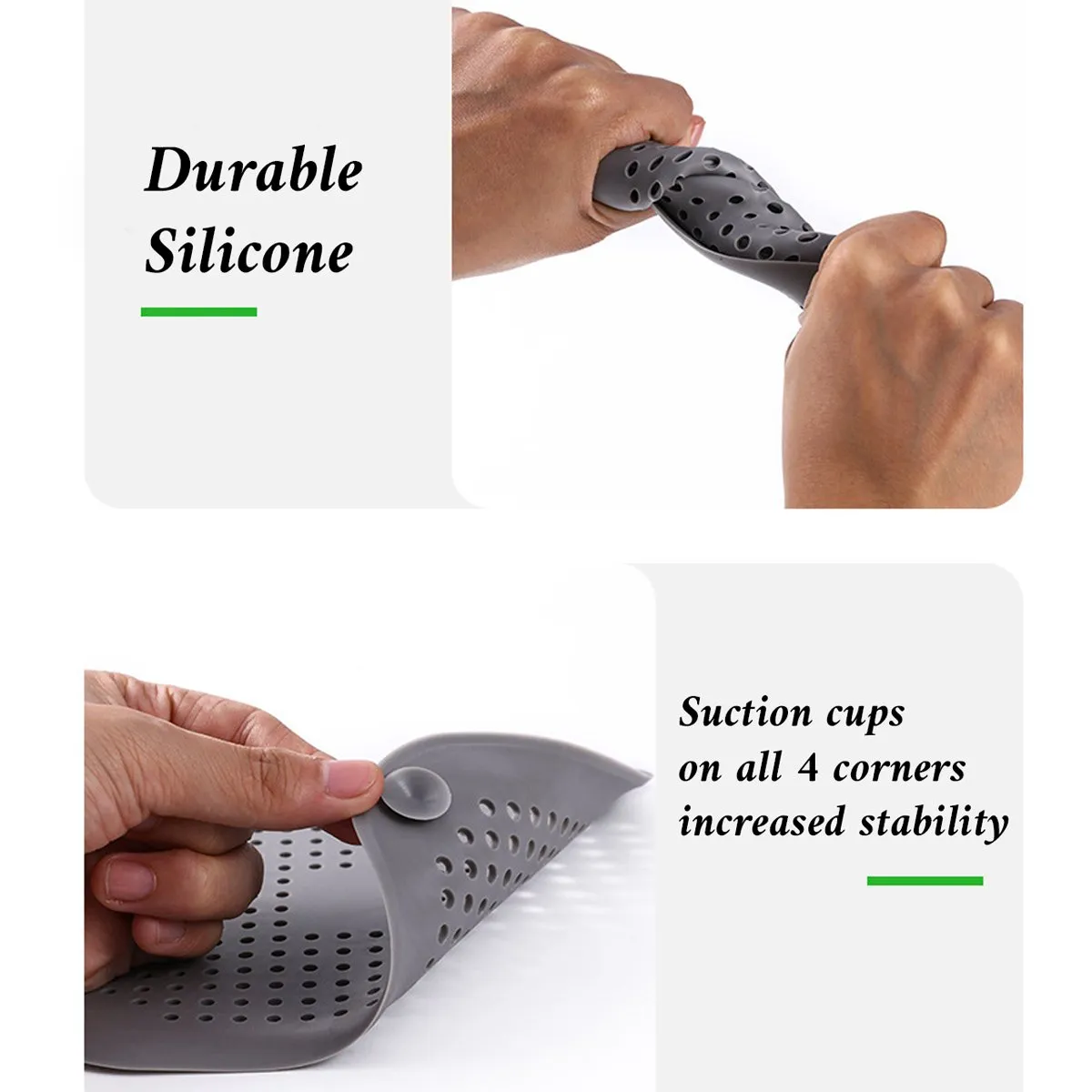 Sink Floor Drain Strainer Silicone Pad Shower Drain Filter Hair Catcher