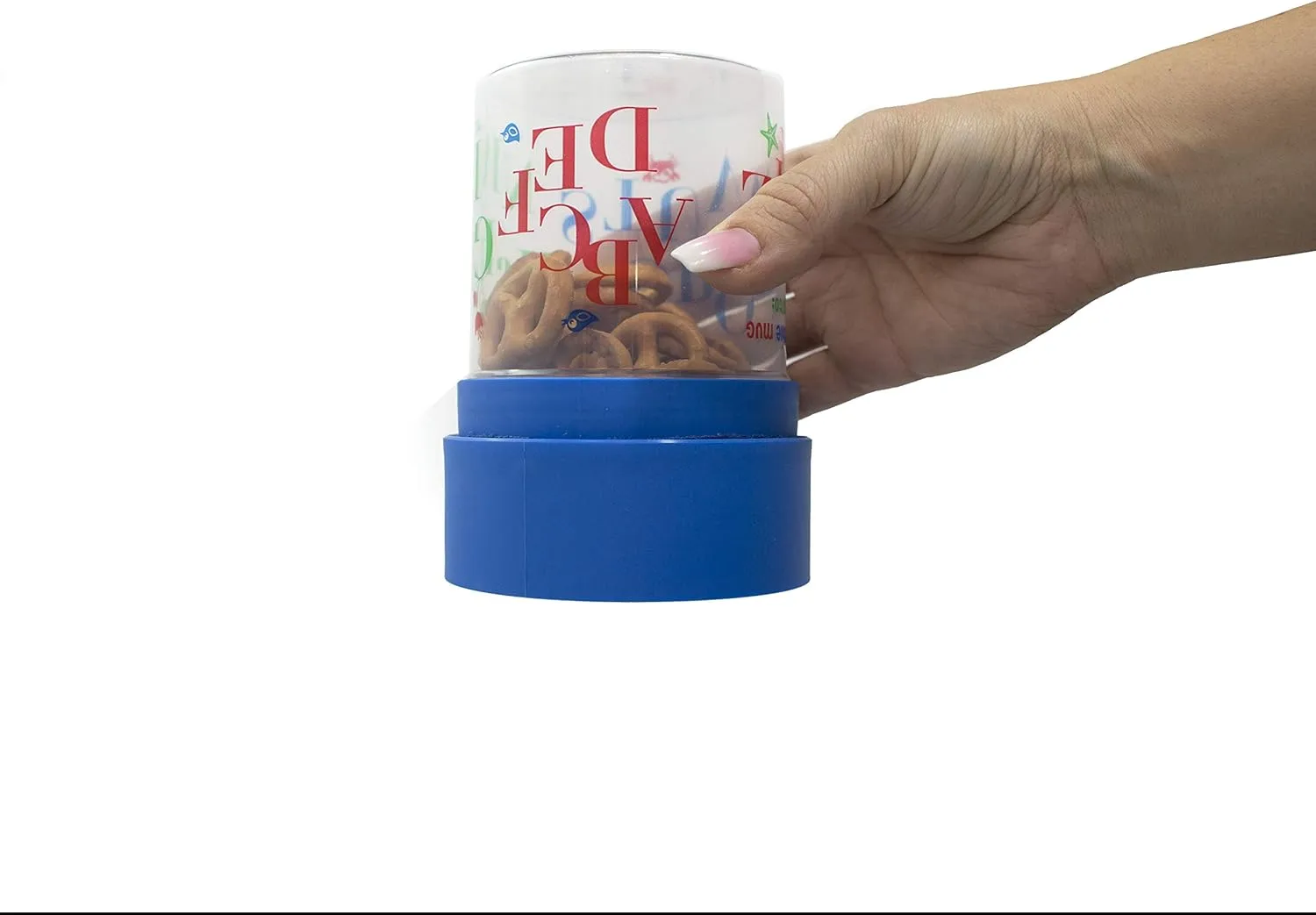Spill Proof Snack Cup Munchie Mug Green, 12 Ounce jar Blank jar, Made in The USA, Snack Cup for Babies, Kids, Toddlers