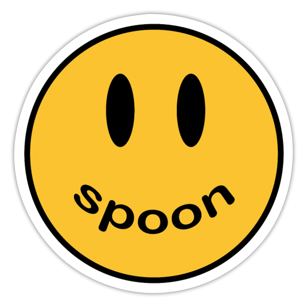 Spoon Smiley Sticker