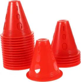 Toyvian 40pcs Roller Skating Training Cones Obstacle Markers for Sports Lightweight Portable Drills Soccer and Skating Activities