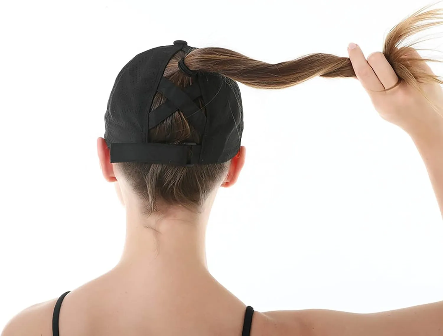 Women Ponytail Baseball Caps Mesh Quick Dry Baseball Hat with Ponytail Hole Outdoor Running Sports Trucker Hat