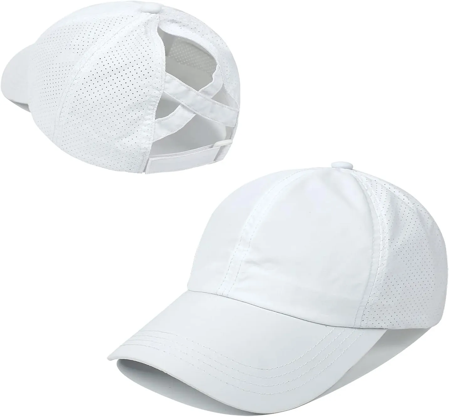Women Ponytail Baseball Caps Mesh Quick Dry Baseball Hat with Ponytail Hole Outdoor Running Sports Trucker Hat