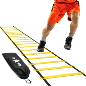 Yes4All Agility Ladder Speed Training Equipment, Adjustable Football Ladder for All Ages with Carry Bag, Durable, Portable, Multiple Colors & Rungs